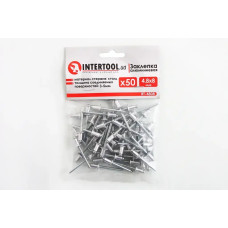 Заклепка алюмінієва Intertool 4.8 х 8ммм (50 шт.)