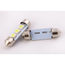 Лампа диодна 12В салону 39м 3-SMD 5050 LED (2 шт.)
