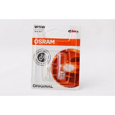 Лампа 12В безцок. 5 Вт W5W Osram (2 шт.)