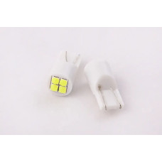 Лампа диодна 12В безцок. T10 4-SMD 3030 LED (2 шт.)