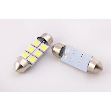 Лампа диодна 12В салону 39м 6-SMD 5050 LED (2 шт.)