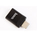Переходець USB - Type-C Hoco 3.0А чорний