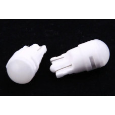 Лампа діодна 12В безцок. T10 3-SMD 2835 скло матова LED (2 шт.)