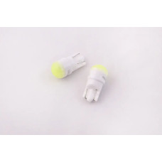Лампа діодна 12В безцок. T10 3-SMD 2835 скло жовте LED (2 шт).