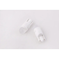 Лампа діодна 24В безцок. T10 2-SMD 2835 скло порцеляни LED (2 шт.)