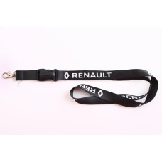 Шнурок на шию для ключів з карабіном і застібкою Renault