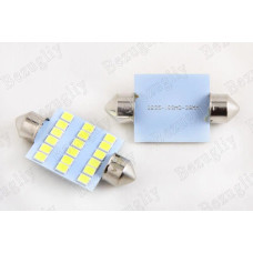 Лампа диодна 12В салону 39м 18-SMD 3528 LED (2 шт.)