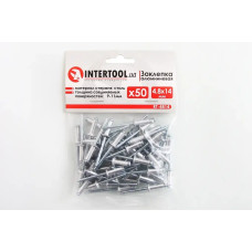 Заклепка алюмінієва Intertool 4.8 х 14ммм (50 шт.)