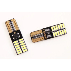 Лампа диодна 24В безцок. T10 24-SMD 3014 CAN LED (2 шт.)