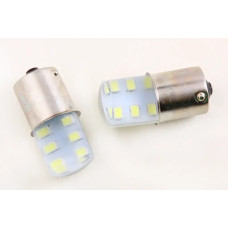 Лампа диодна 12В T25 12-SMD 2835 силікон LED (2 шт.)