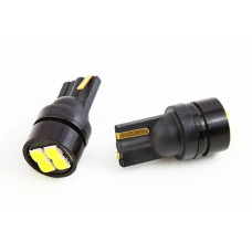 Лампа диодна 12В безцок. T10 4-SMD 3030-Samsung CAN Cyclone 300lм (2 шт.)