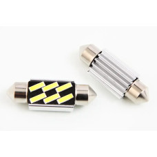 Лампа диодна 12В салону 36м 6-SMD 7020 CAN з радіатором Cyclone 240м (2 шт).