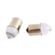 Лампа диодна 12В T25 9-SMD 3030 скло конус LED (2 шт.)