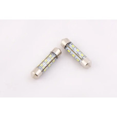 Лампа диодна 12В салону 36м 24-SMD 3014 силікон LED (2 шт.)