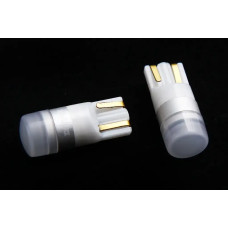 Лампа диодна 12В безцок. T10 1-SMD 3030 DriveX скло 120лм (2 шт).