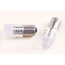 Лампа диодна 12В T25 9-SMD 2835 скло з радіатором LED (2 шт).
