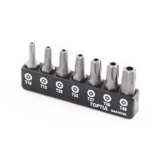 Набір насадок 7 ед. Toptul Torx з отвором T10/T15/T20/T25/T27/T30/T40