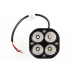 Фара денного світла 77*77*68м Cyclone 4 Cree 10W/6000К (розсіяний ближнем)