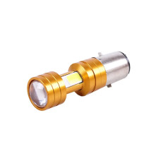 Лампа фари діодна 2 кристали лінза Н6 BA20D 12 V 35/35W — LED — АМ