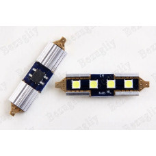Лампа диодна 12В салону 36м 4-SMD 2835 CAN з радіатором LED (2 шт).