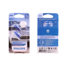 Лампа 12В безцок. 5 Вт W5W hilips White Vision Ultra (2 шт.)