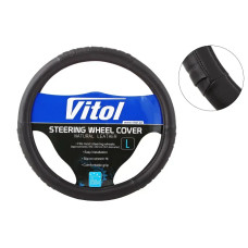 Оплітка на кермо L Vitol F-17001BK-L чорний
