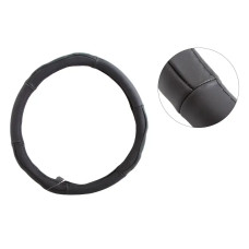 Оплетка на кермо шкіра XL inDrive IDL-27010-XL чорний (чехол на блискавки)