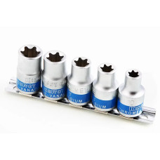 Набір голівок 1/2 Torx 5 ед. King Roy E10-E18 на планці