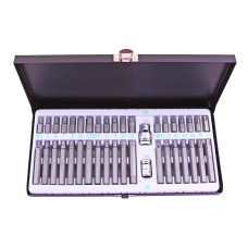 Набір насадок 40 ед. Intertool Hex, Torx, Spline, в метал. кейс (набір біт)