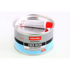Шпатляка зі скловолокном Novol Fiber Micro 0.50кг + відвердитель 0.015кг