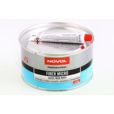 Шпатляка зі скловолокном Novol Fiber Micro 1.80кг + відвердувач 0.045кг